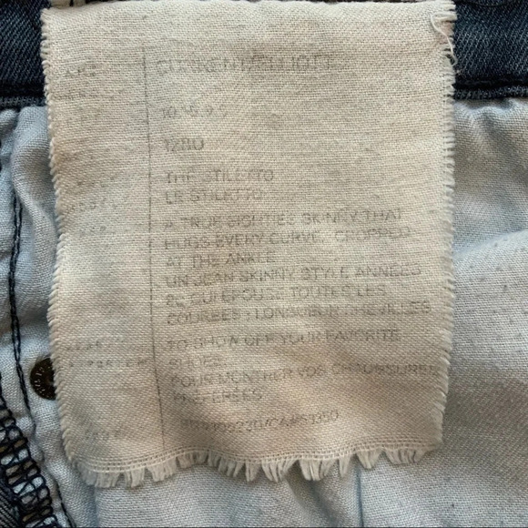 CURRENT/ELLIOTT The Stiletto Skinny Jean Size 28 - Picture 8 of 13